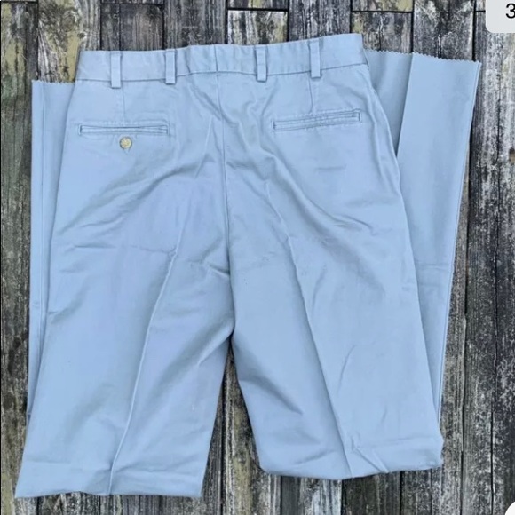 Bills Khakis NWOT Men's M2P 34x38 Gray Pleated Unhemmed Chinos #12402 USA - Picture 3 of 7